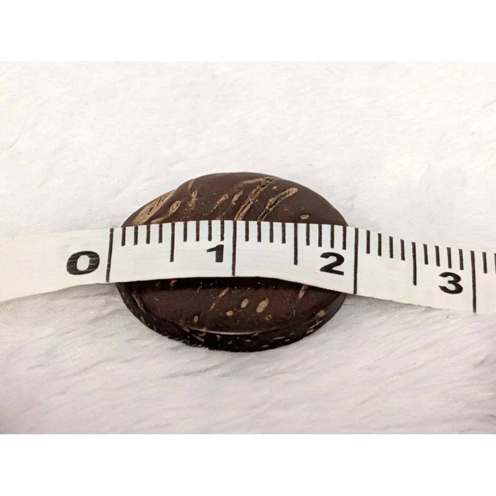 115pc Natural Button Lot Coconut Shell 20mm 32L + Wood Favorite Findings #510